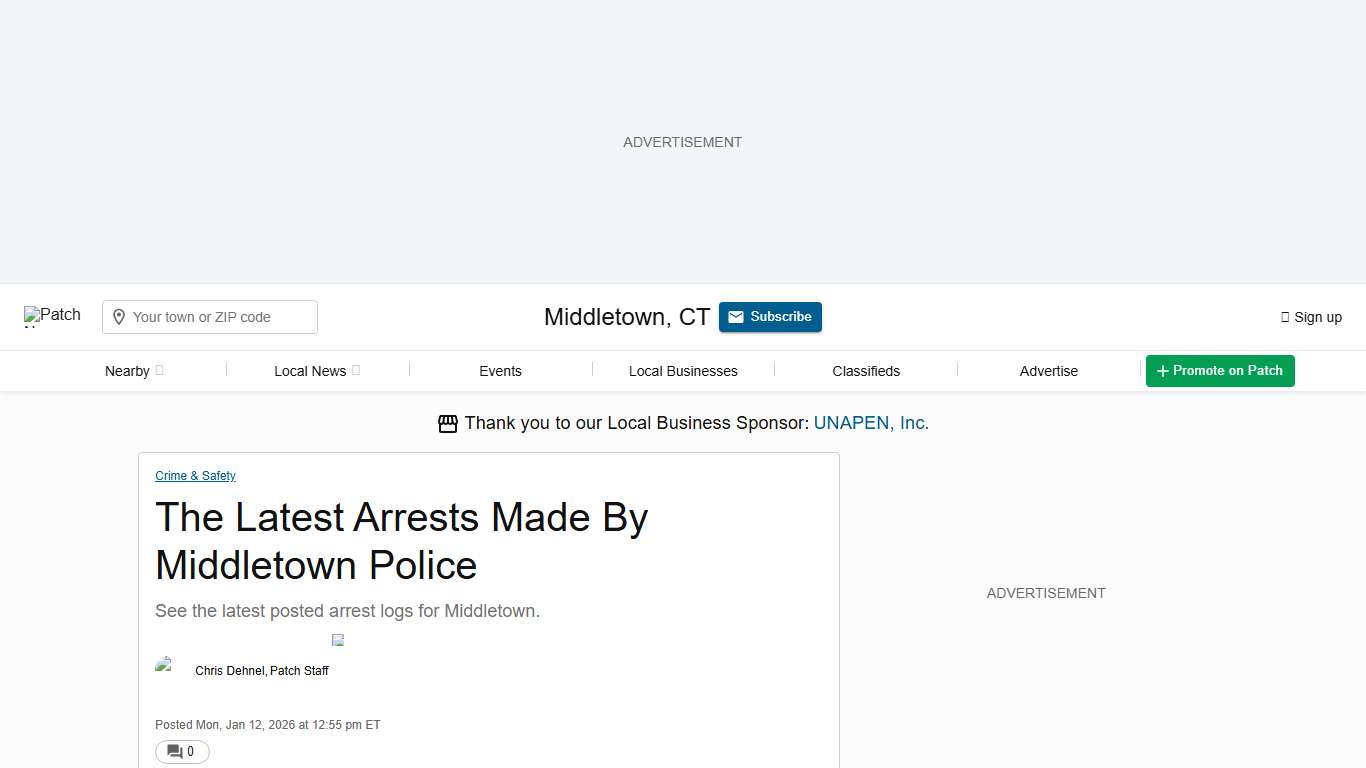 The Latest Arrests Made By Middletown Police Middletown, CT Patch